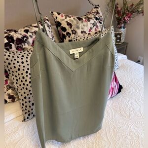 NWOT Topshop Sage Green Camisole Size US 6